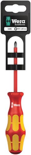 Wera Tool 5100015001 165 i PZ SB VDE Insulated screwdriver for Pozidriv screws, PZ 1 x 80 mm