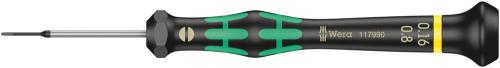 Wera Tool 5117990001 2035 Screwdriver for slotted screws for electronic applications, 0.16 x 0.8 x 40 mm