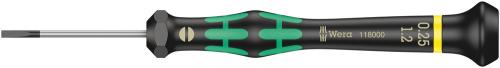 Wera Tool 5118000001 2035 Screwdriver for slotted screws for electronic applications, 0.25 x 1.2 x 40 mm