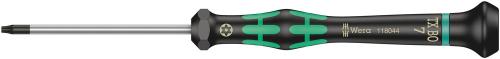 Wera Tool 5118044001 2067 TORX® BO Screwdriver for tamper-proof TORX® screws for electronic applications, TX 7 x 60 mm
