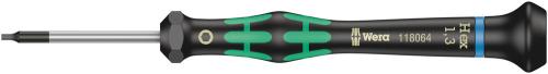 Wera Tool 5118074001 2054 Screwdriver for hexagon socket screws for electronic applications, 0.05" x 40 mm