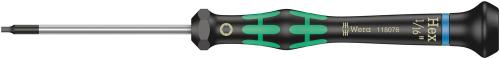 Wera Tool 5118076001 2054 Screwdriver for hexagon socket screws for electronic applications, 1/16" x 60 mm