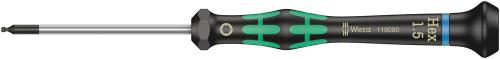 Wera Tool 5118090001 2052 Ball end hexagon screwdriver for electronic applications, 1.5 x 60 mm