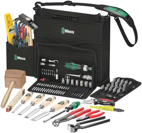 Wera Tool 5134011001 Wera 2go H 1 tool set for wood applications, 134 pieces