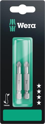 Wera Tool 5134385001 855/4 TZ SB bits, PZ 2 x 50 mm, 2 pieces