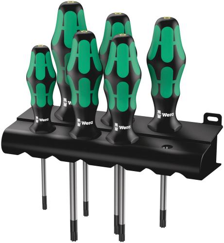 Wera Tool 5138250001 367/6 TORX® BO Kraftform Screwdriver set and rack, 6 pieces