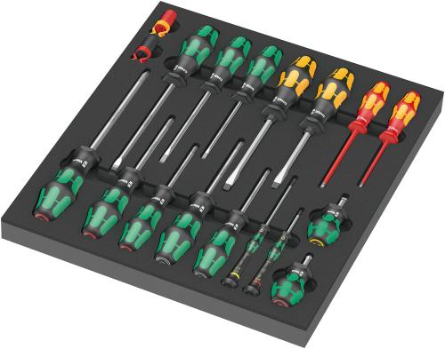 Wera Tool 5150101001 9710 Foam insert screwdriver set 1, 18 pieces