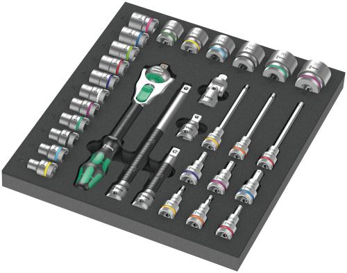 Wera Tool 5150112001 9722 Foam insert 8000 C Zyklop 1/2" ratchet set 1, 31 pieces