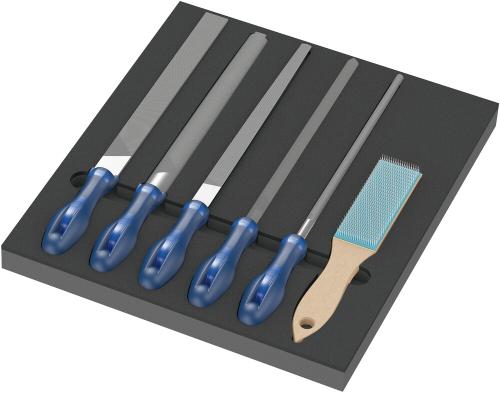 Wera Tool 5150183001 9783 Foam insert PFERD file set 1, 6 pieces