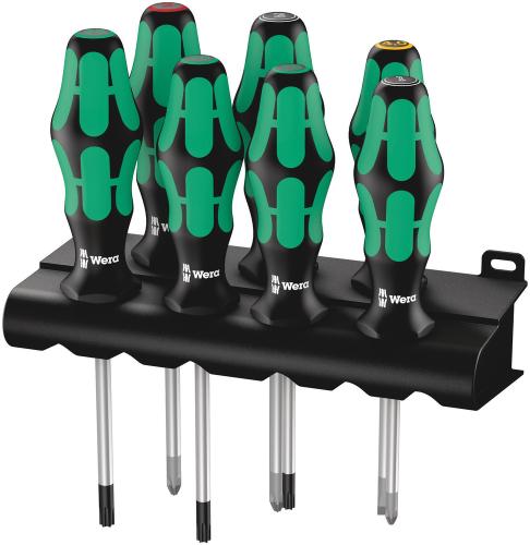 Wera Tool 5320540001 335/350/367/7 Rack Screwdriver set Kraftform Plus Lasertip and rack, 7 pieces