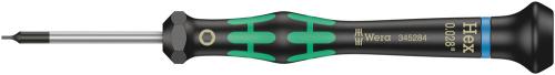Wera Tool 5345284001 2054 Screwdriver for hexagon socket screws for electronic applications, 0.028" x 40 mm
