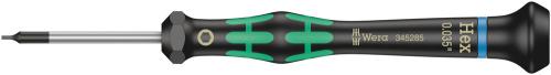 Wera Tool 5345285001 2054 Screwdriver for hexagon socket screws for electronic applications, 0.035" x 40 mm