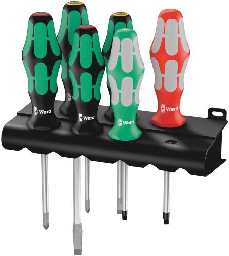 Wera Tool 5347778001 334/368/6 Screwdriver set and rack, 6 pieces
