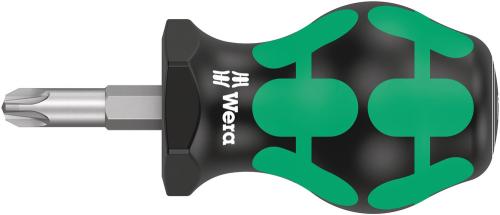 Wera Tool 5008855001 355 PZ Pozidriv-head Stubby/carburetor screwdriver, PZ 3 x 25 mm