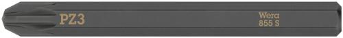 Wera Tool 5018165001 855 S Pozidriv bits for impact screwdrivers, PZ 3 x 70 mm
