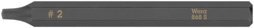 Wera Tool 5018172001 868 S Square head socket bits for impact screwdrivers, # 2 x 70 mm