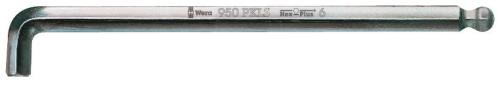 Wera Tool 5022042001 950 PKLS L-key, metric, chrome plated, 2.5 x 112 mm
