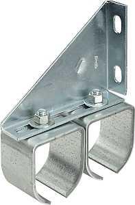 National Hardware N193-904 Round Rail, Steel, Galvanized, 2 in W, 7-3/32 in H, 5-13/16 in L
