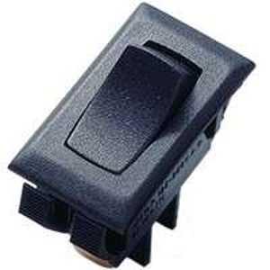 Gardner Bender GSW GSW-41 Rocker Switch, 8/16 A, 125/250 V, SPST, 0.55 x 1.12 in Panel Cutout, Nylon Housing Material, Black