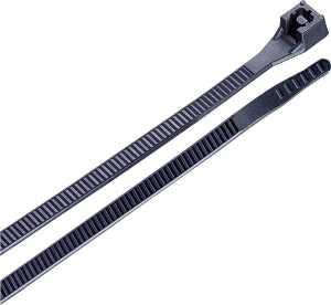 Gardner Bender 46-315UVB Cable Tie, Double-Lock Locking, 6/6 Nylon, Black