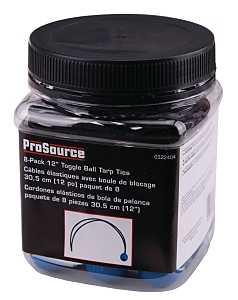 ProSource FH4031 Canopy Tarp Tie, Heavy-Duty, Plastic/Rubber, Black/Blue