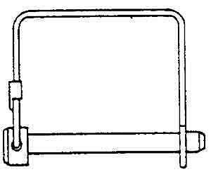 Dynaline B66462 Quick Pin, 1/4 in Dia Pin, 2-1/2 in L, Zinc
