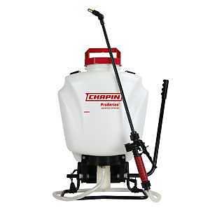 Chapin 61800 Backpack Sprayer, 4 gal Tank, Poly Tank, 25 ft Horizontal, 23 ft Vertical Spray Range, 48 in L Hose