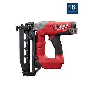 Milwaukee M18 Fuel 3020-20 Straight Finish Nailer, Tool Only, 18 V, 110 Magazine, 0 deg Collation, 16 ga Nail