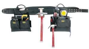 CLC Tool Works Series 5608 Tool Belt, 29 to 46 in Waist, Polyester, Black, 17-Pocket