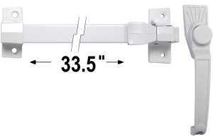 Push Button Exit Bar White