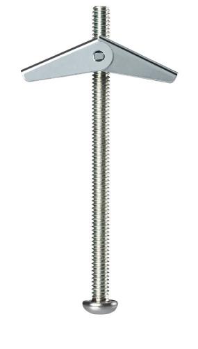 Cobra Anchors 086M Spring Toggle Bolt, 3 in L, Steel, 95 lb, 25pk