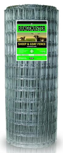 Rangemaster 6964 Sheep and Goat Fence, 100 ft L, 48 in H, 4 x 4 in Mesh, 12.5 Gauge, Zinc