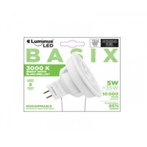 Luminus Basix 5W Led Bulb MR16 1/Blister