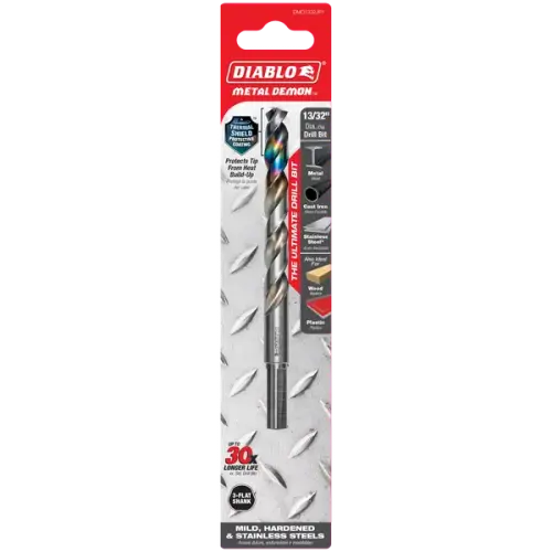 13/32" Metal Demon Drill Bit for Mild, Hardened and Stainless Steels