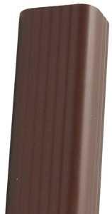 Amerimax M1593 Roofing Gutter, 10 ft L, 3 in W, Vinyl, Traditional Brown