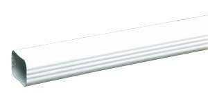 Amerimax M0593 Roofing Gutter, 10 ft L, 3 in W, Vinyl, Traditional White