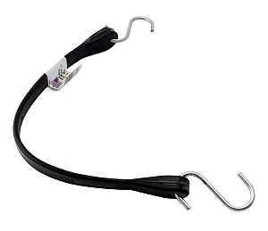 Erickson 06712 Tarp Strap, 18 in L, Rubber, Hook End