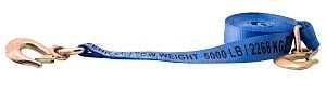 Erickson 59301 Tow Strap, 2 in W, 20 ft L, Polyester, Blue, 5000 lb Working Load