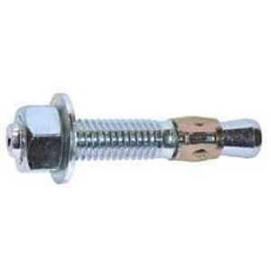 Cobra Anchors Parawedge 504C Wedge Anchor, 1/2 in Dia, 7 in L, 1654 lb, Carbon Steel, Zinc 25pk
