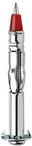 Cobra Anchors 161Y Hollow Wall Anchor, #6-32 Thread, Steel, Plated, 4pk