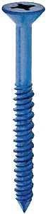 Cobra Anchors 624T Screw, 3/16 in Thread, 3-1/4 in L, Flat Head, Phillips, Robertson Drive, Steel, 100 PK