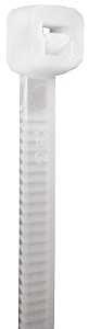 Tradeselect CTS75P100 Cable Tie, 1.77 in Max Bundle Dia, Nylon, Natural