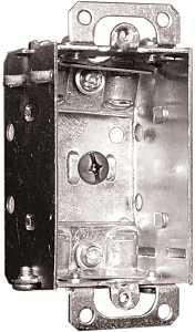 Hubbell 1100LUBAR Device Box, 1-Gang, Metal, Flush