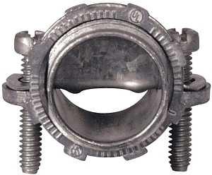 Hubbell NMC038R40 Saddle Connector, 3/8 in, Zinc (40 pcs of 2screw connector 3/8” per pack)