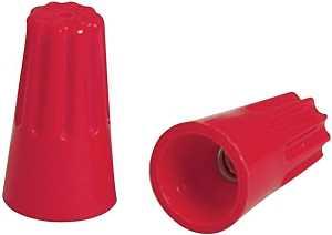 Hubbell HWCS6M25 Twist On Wire Connector, 22 to 10 AWG Wire, Thermoplastic Housing Material, Red 25pk