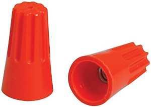 Hubbell HWCS3P100 Twist On Wire Connector, 22 to 14 AWG Wire, Thermoplastic Housing Material, Orange 100pk