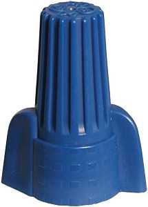 Hubbell HWCW4C3 Winged Wire Connector, 14 to 6 AWG Wire, Thermoplastic Housing Material, Blue 3pk