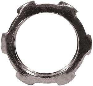 Hubbell LNS050R5 Locknut, 1/2 in, Steel 2pk