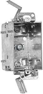 Hubbell 1104LUDBAR Device Box, 1-Gang, Metal, Flush
