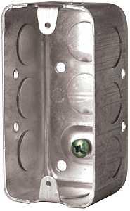 Hubbell 2020BAR Utility Box, 10-Knockout, 1/2 in Knockout, Screw